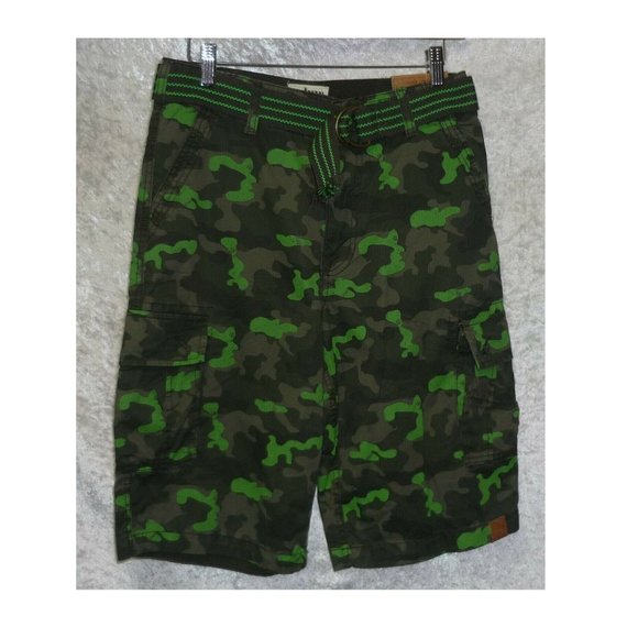 Boy's Cargo Shorts Urban Pipeline belted size 10, 18 NEW - Picture 2 of 7